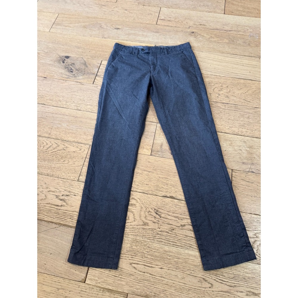 Ted Baker London Mens Charcoall Chinos Pants Flat Front Size 30R